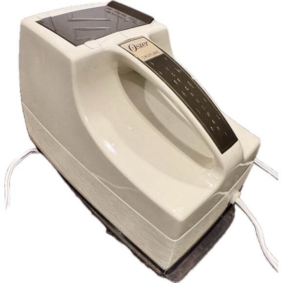 Vintage Oster Snowflake Electric Ice Cube Crusher 571-06B Almond & Brown Tested - Picture 2 of 10
